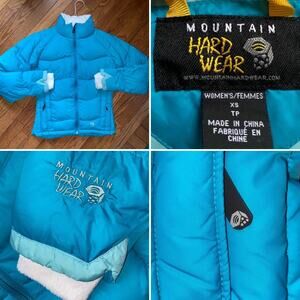 Mountain Hardwear LoDown 650 Teal
Blue Puffer Jacket Womens Size XS $250